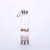 Natural Glass crystal energy drink water sport bottle Direct drinking