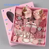 2019 Fashion set hair accessories baby One year old gift toddler cute bow headbands kids fabric flower elastic hair band diy
