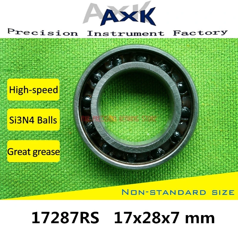 16x31x10 mm 163110-2RS HYBRID CERAMIC Si3N4 Ball Bearing Black QTY 2