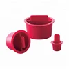 Tapered plastic pipe plugs for hollow with center pull