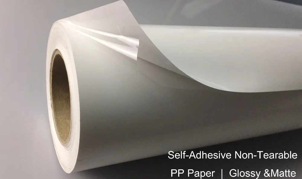 180micron Waterproof Water Based Inkjet Selfadhesive Pp Synthetic