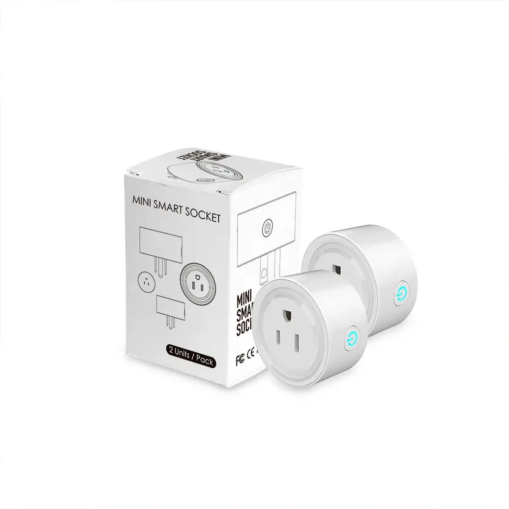 1 unidad Mini Wifi Smart Plug interruptor de toma de 1 unidad Mini Wifi Smart Plug interruptor de toma de