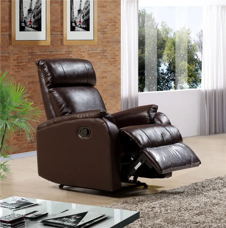 home furniture theater single chair/ recliner chair/ genuine leather in white color SF3766