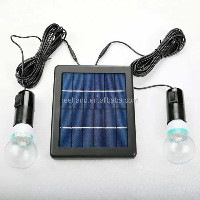 Small Solar Lighting Kits For Outdoor Home Dual White Bulbs Led Solar