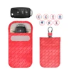 Custom Logo Cheap Price Car Key Fob Protector Pouch Leather Car Key RFID Bloking bag