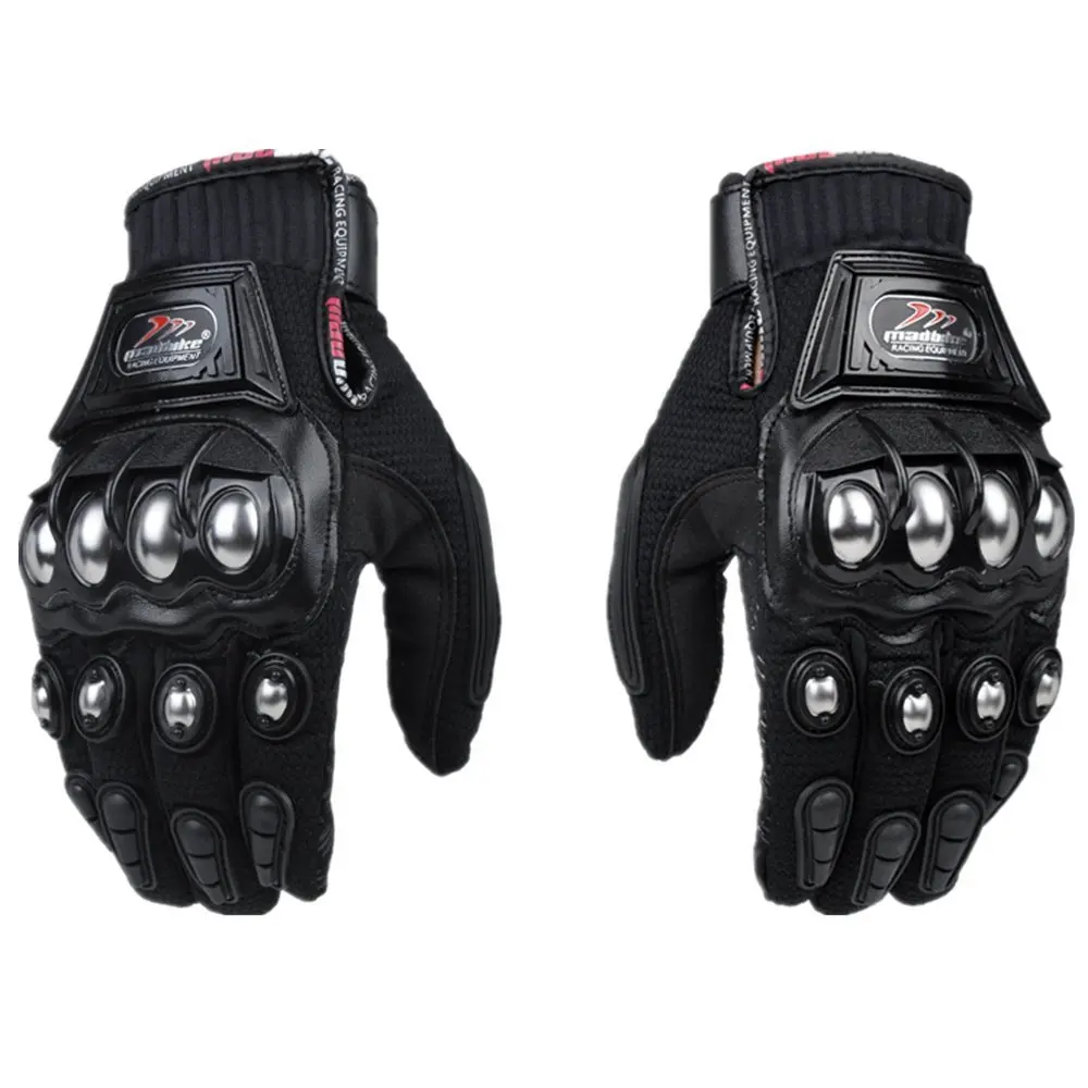 Alloy Steel Knuckle Motorcycle Powersports Racing Tactical Paintball Gloves