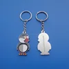 enamel cute animal eagle shaped metal key chain keyring