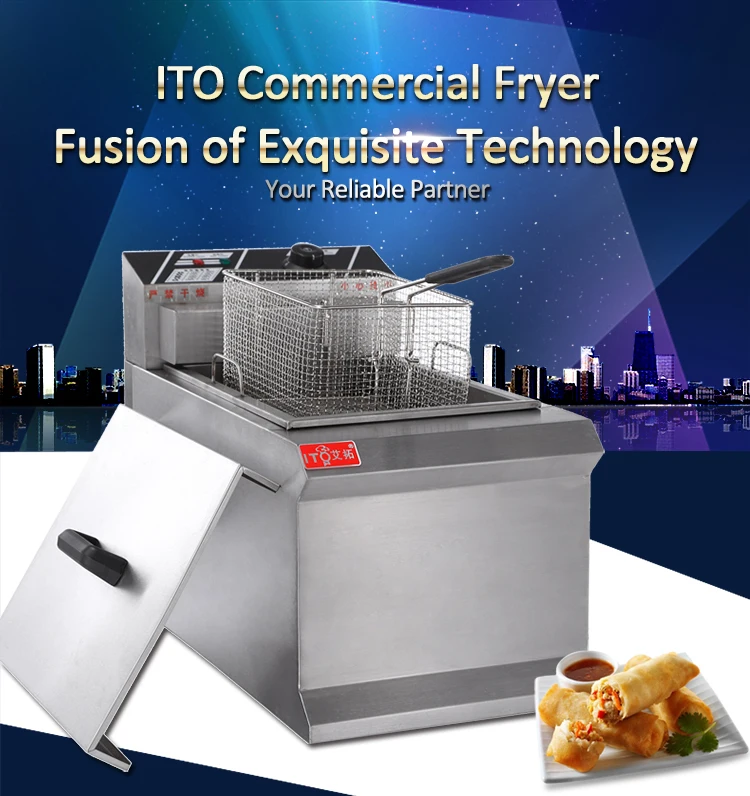 Ci903 Restaurant Equipment Commercial Counter Top Deep Fryer For Donut