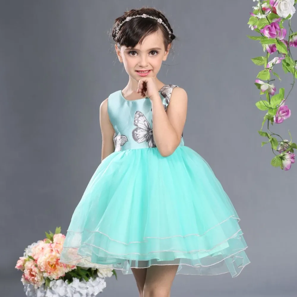 2016 Summer Girl Party Dress Fashion Frock For Kids ...