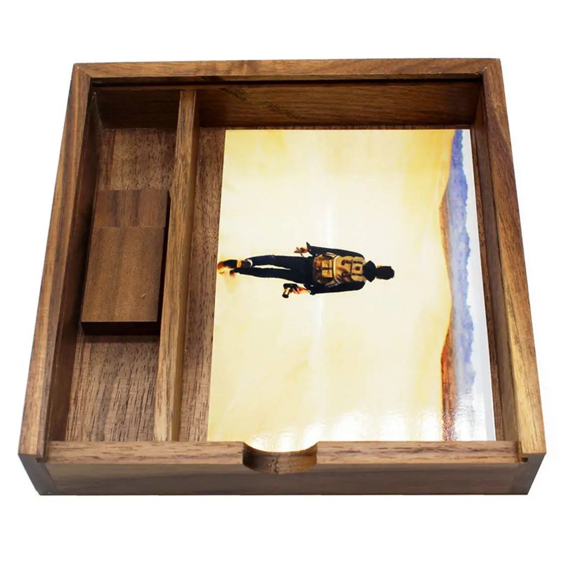 Walnut PhotoBox USB Flash Drive 8GB 16GB 32GB 64GB USB2.0 Memory Stick - ANKUX.COM