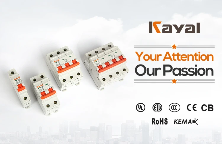 Good performance C65 rccb mcb  miniature circuit breaker C65 mcb 20a