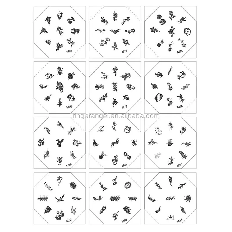 nail art stainless template