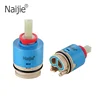 35mm Big flow ceramic faucet cartridge with temperature limiter