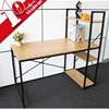 Home Furniture Steel-Wood Composite Study Desk Computer Table With Bookshelf For Sale