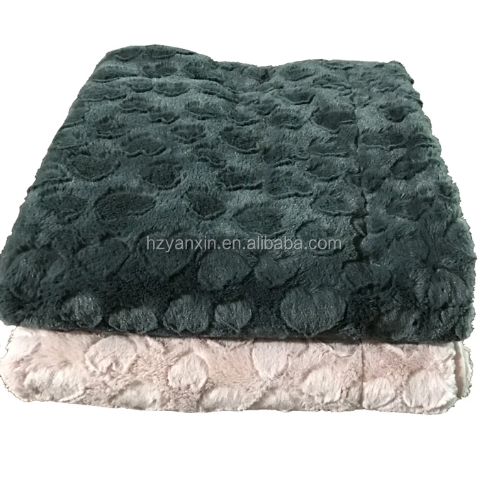 High Quality Microfiber Solid Brush Faux Fur Blanket Thermal Blanket