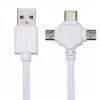Kuncan Fast Charging 3 in 1 multi port smart phone usb cable charger for type C 2A usb a cable