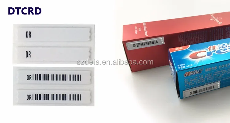 EAS AM 58KHz Anti Theft Adhesive Barcode Soft Labels Tag For Supermarket - Software Development