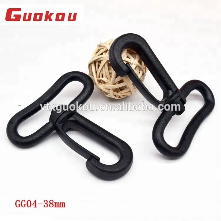 carabiner, chrome clasps Hook clasp for leather vests 