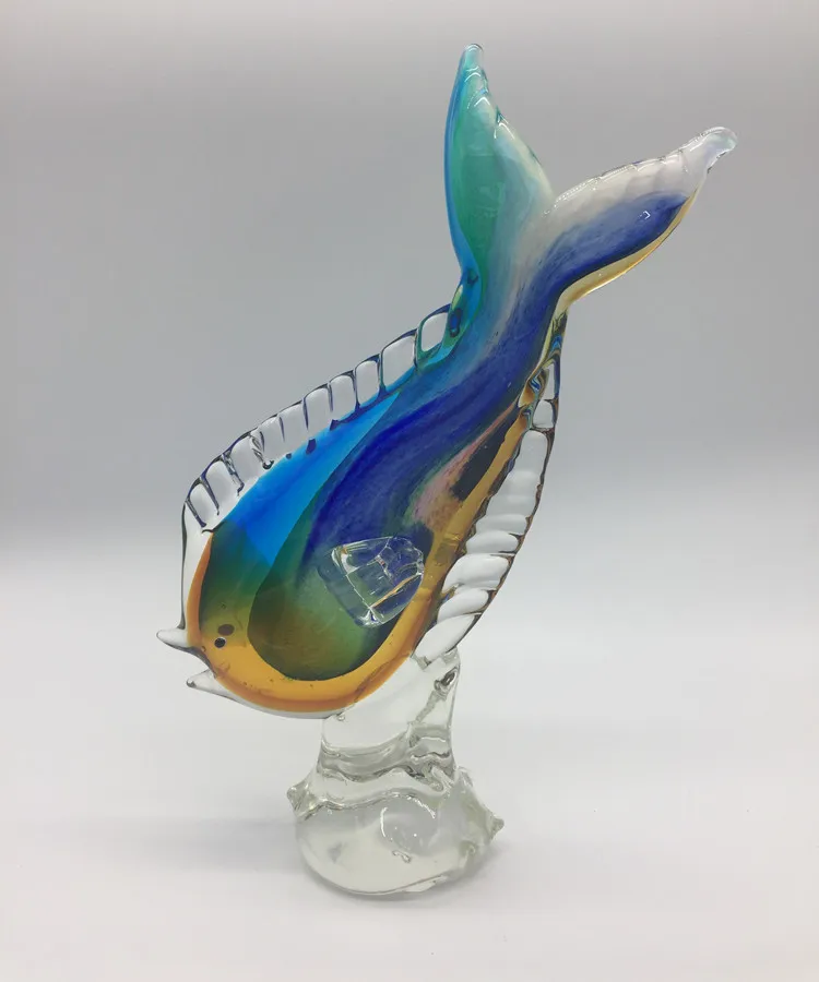 Hand Blown Sculptures Antique Sea Creature Murano Glass Fish - Buy ...