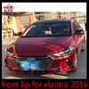 Front chin lip for Hyundai Elantra 2016 three section in one pc style C bumper for car