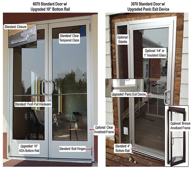 Commercial Glass Entry Aluminum Storefront Door Buy Aluminium