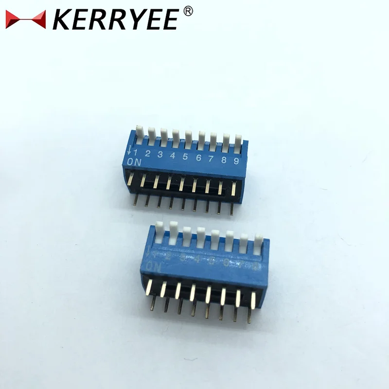 2.54mm pitch blue electrical power light connector piano switch