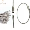 Stainless Steel Wire Keychains 2mm Cable Key Rings