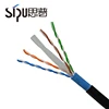 SIPU outdoor cat6a network cable utp 305m function ethernet cable 23/24 awg black