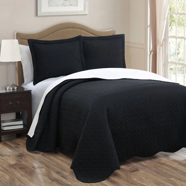 Plain Dyed Queen Size Black Flat Bed Sheet - Buy Black Flat Bed Sheet ...