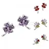 shopping websites Cubic Zircon brass Earring with Four Leaf clover shape 1295149