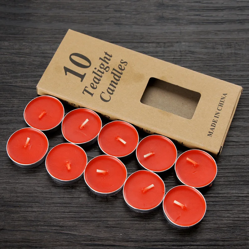 Hot Sale 8hrs Burning Time 10pc Tealight Candle Flameless Candle In Box