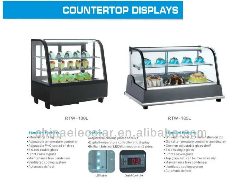 Countertop Refrigerated Display Showcase Display Cooler Deli Case