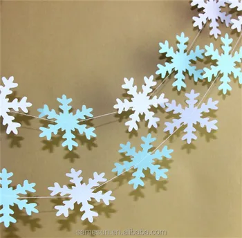 paper snowflake garland