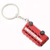 Promotion gift british U K Classic style phone booth keychain , england london double bus design Souvenirs key ring