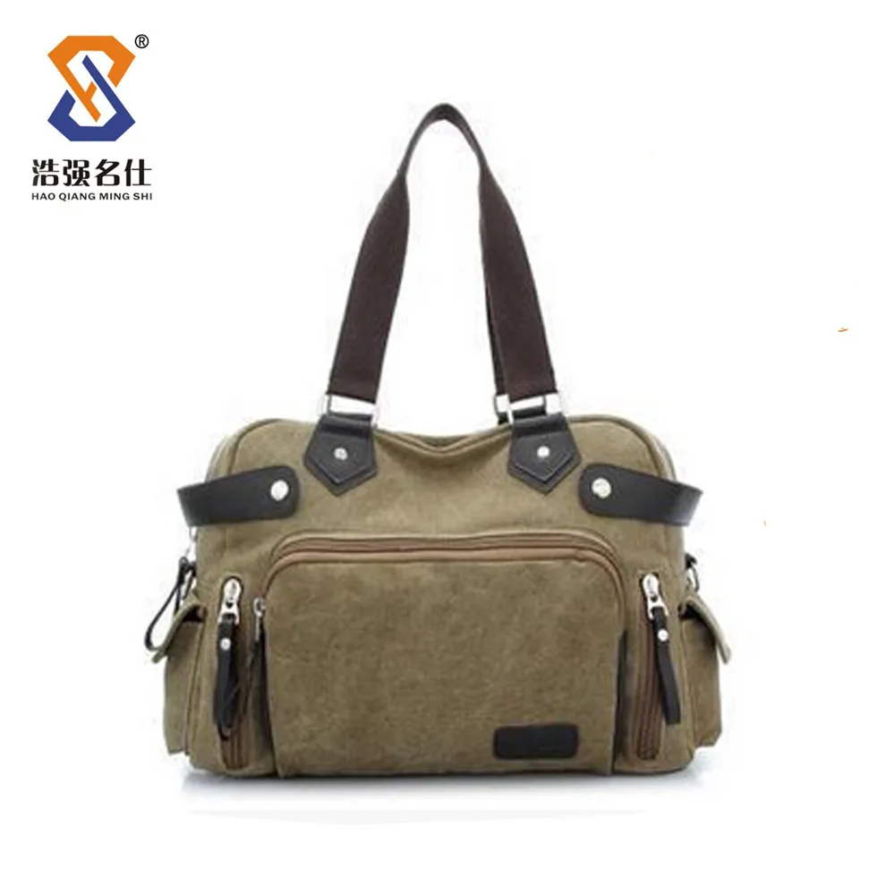 Classic One Day Travel Bag With Shoulder Strip,Canvas Travel Bag For