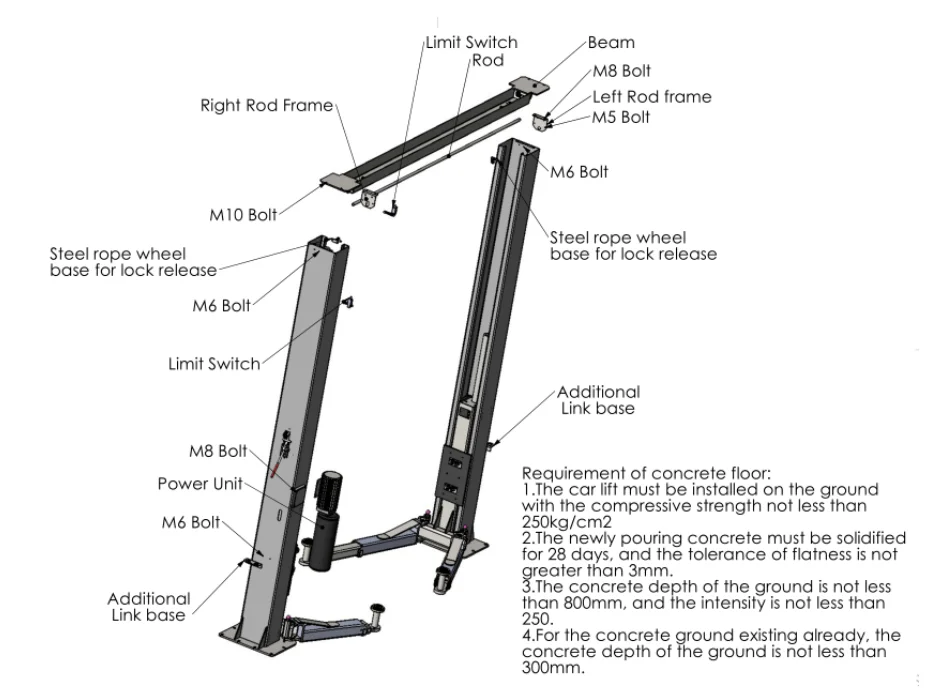Professional Factory Price 2 Post Lift By Iso Buy 2 Post Lift,Car
