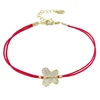 75649 xuping accessories butterfly austrian crystal multi layered bracelets