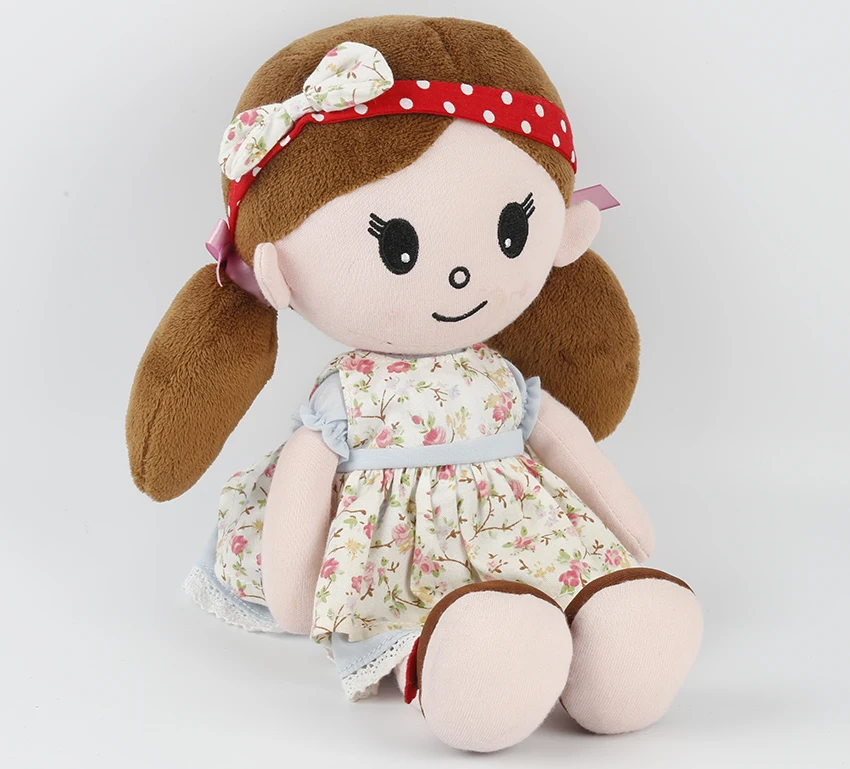 High Quality Soft Plush Baby Doll Cuddly Rag Doll For Girls - Buy Soft ...