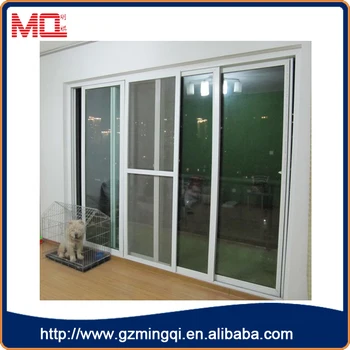 Guangzhou Wholesale White Upvc Tempered Glass 3 Track Sliding Door With Stainless Steel For Living Room Buy 3 Track Sliding Door Large Sliding Glass