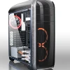 B09 Glass white computer case with transparent Acrylic or Tempered Glass side panel / ATX Full Tower cool computer cases