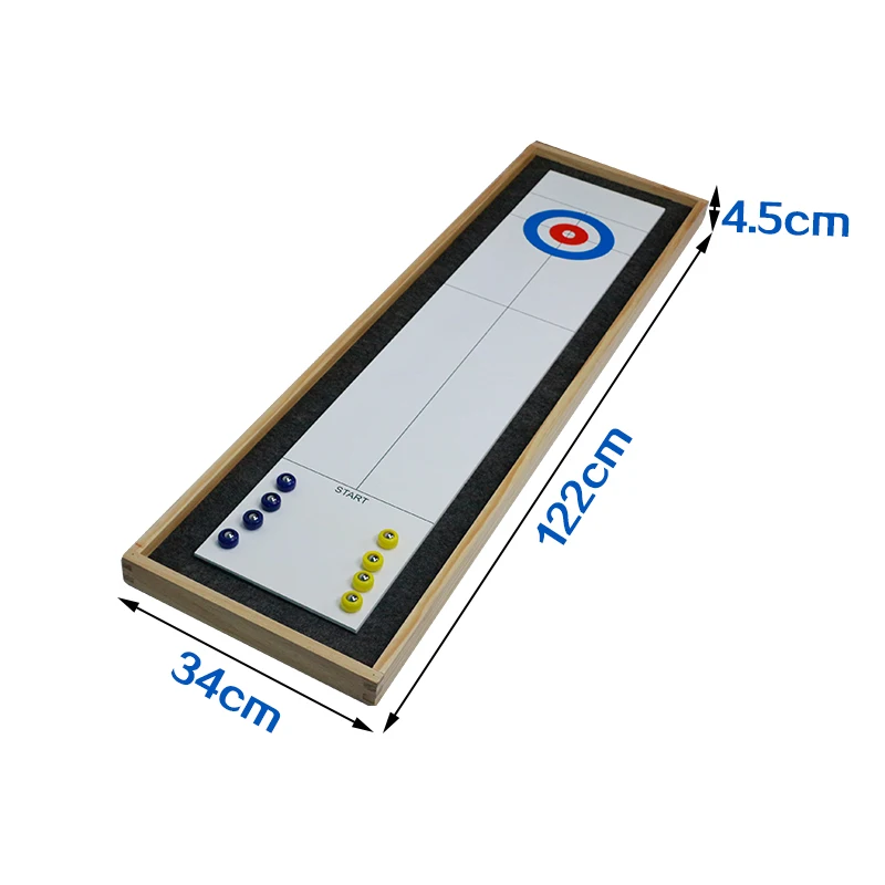 Economy Shuffleboard Set Indoor Outdoor Shuffle Board Game 8 Pucks 4