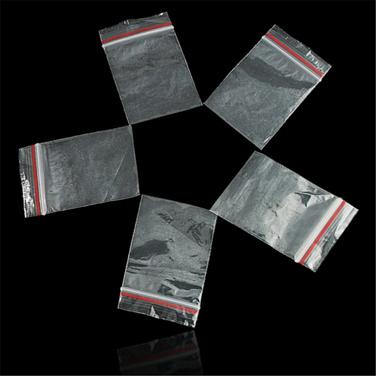 
Custom size clear eco friendly folding mini transparent plastic zipper bag for storage 