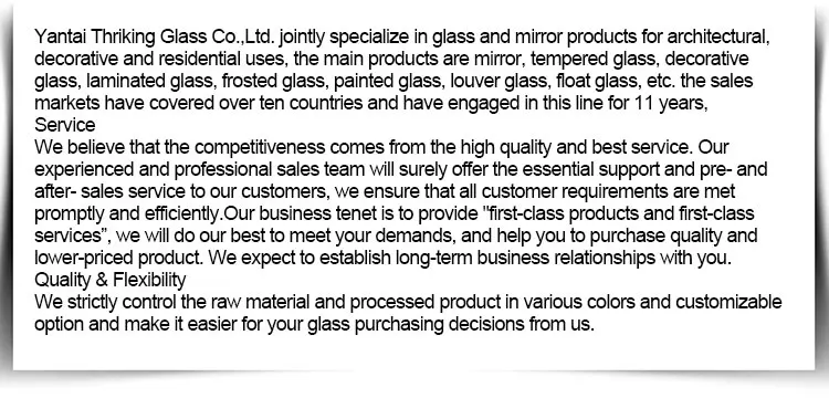 4mm 5mm tinted jalousie glass for window and door