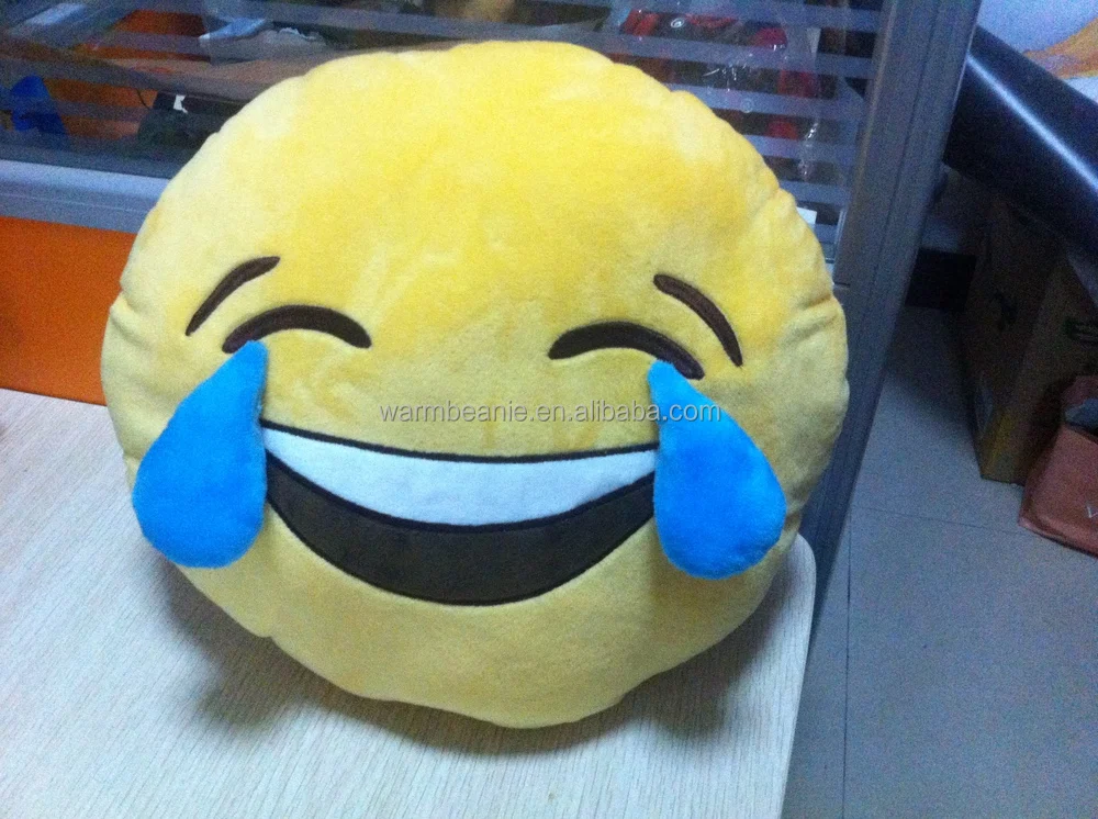 Mewah Bantal Emoji 3d Air Mata Senyum Menangis Emoticon Gambar