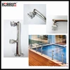 2017 New design glass pool fencing system, glass fitting fence post spigot for outside swimming pool