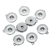 Customized High Quality Metal Alloy Snap Button Charms Pendants For Jewelry DIY Button Snap Bracelet Necklace Making Accessories