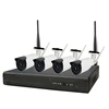 ENSTER hot selling wireless 4ch NVR Kits with H.264 4CH NVR 4 pcs CMOS sensor IR Cut Filter Waterproof / Weatherproof IP cameras