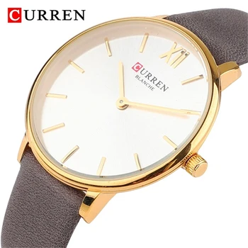 Curren 9040l Women's Watches 2019 Fashion Luxury Leather 2019 Top Brand Women Watches Fashion Ladies Dress watch