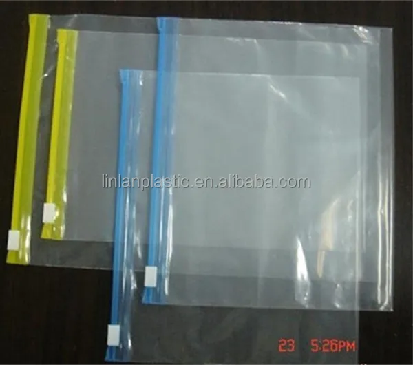 Clear Pe Pvc Zipper Plastic Bag Slider Zipper Bags For Documents Buy