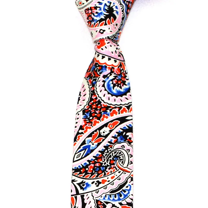modern floral tie
